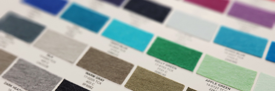 Various color swatches.